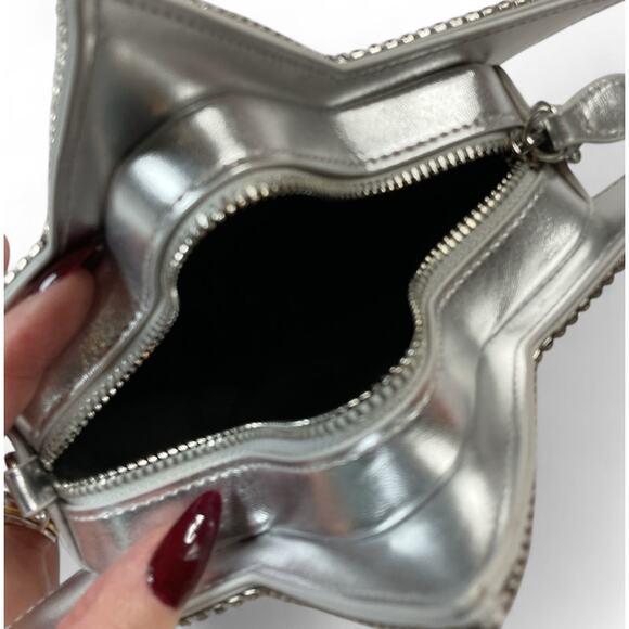 I.N.C. Silver Star Sequin Crossbody Y2K - Picture 3 of 3